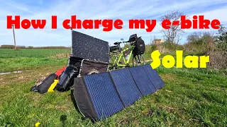 How I charge my e-bike with solar power