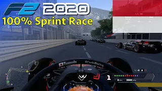 F1 2020 - Let's Make Tsunoda F2 Champion #8: 100% Sprint Race Monaco | PS5