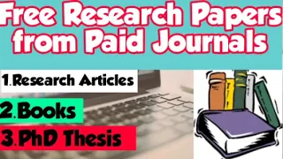 Free Research Articles from any Paid Journals|| How to download Articles from Paid Journals