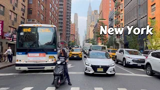 4k New York City Summer Walk - Walking Lexington Avenue Manhattan NYC Tour USA