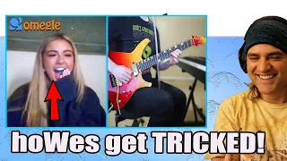 GUITAR TEACHER REACTS to Guitarist AMAZES strangers on OMEGLE using a TALKBOX - the dooo reaction