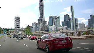 Wooloowin To Brisbane City 🚗 4K UHD Real Time