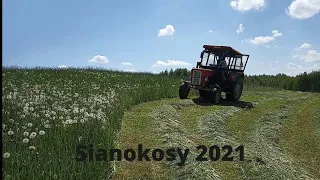 Polskie Sianokosy 2021  URSUS C-360 z rotacyjną