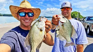 Catching BIG Crappie in LATE SUMMER! Tennessee River SLABS! (Livescope)