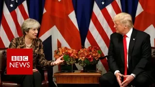 Trump hits out at UK PM Theresa May after far-right video tweets - BBC News