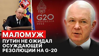 👉Для Путина осуждающая резолюция на саммите G-20 стала шоком”, - Маломуж.