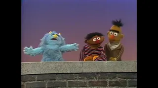 Classic Sesame Street - Ernie, Bert and Mona Monster pretend to be trees in order to attract birds S