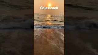 Sunset at Cola beach South Goa ....#youtube #shortvideo #sunset #sunrise #southgoa #goa #beach