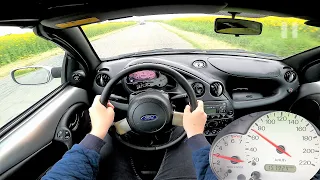 Ford StreetKa Pininfarina 1.6 i 95HP Manual (2003) POV Test Drive & Acceleration 0-100 | 4K #190