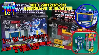 Transformers G1 40th Anniversary Blaster and Soundwave. UK unboxing and comparison with G1.