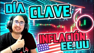 🚨 BITCOIN DÍA CLAVE 🚨 | La INFLACIÓN de EEUU se DISPARA de nuevo! | Análisis técnico BTC hoy