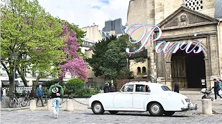 St. Germain des Prés 🇫🇷 Spring Paris walk 🌸 Delicious lunch and beautiful windows