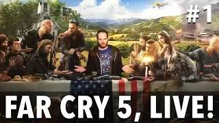Let's Play Far Cry 5 part 1 - Live Far Cry 5 gameplay!
