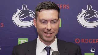 Jeremy Colliton Speaks On Canucks win over Flames at 2022 Young Stars Classic @canucksbanter