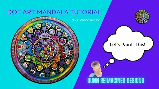 Dot Art Mandala Tutorial 31 | Dot Art for Beginners | Mandala Step By Step Tutorial | Joy | Rainbow