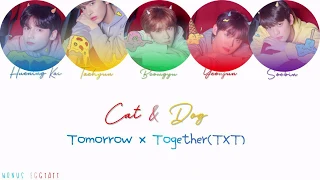 TOMORROW X TOGETHER (투모로우바이투게더) - 'CAT & DOG' (Color Coded Lyrics Eng/Rom/Han)