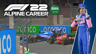 FROM PODIUM TO A DRIVE THROUGH! - F1 22 Alpine Career PART 2 - Jeddah GP