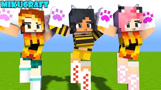 yay arigato first meet aphmau bee fire elemental family - minecraft animation #shorts