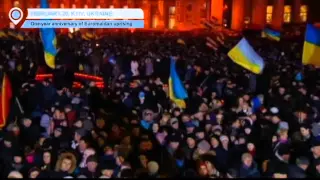 Euromaidan Revolution: Ukraine marks one year since uprising which toppled corrupt former president