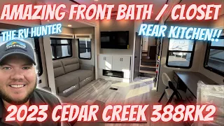 2023 Cedar Creek 388rk2 | Rear Kitchen RV With An Amazing Front Bath