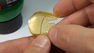 How to remove deep scratches from plastic windshields on your custom diecast cars.