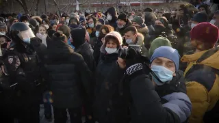 В России прошли митинги в поддержку Навального