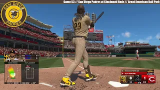 MLB THE SHOW 24 | San Diego Padres at Cincinnati Reds | Game 53