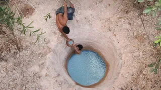 Dig to build Searching Groundwater Most beautiful natural ( Water Well )