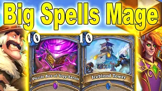 Big Spells Mage Is CRAZY Fun To Watch Before Bed Time! March of the Lich King Mini-Set | Hearthstone