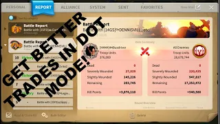 Video tutorial on fighting to get better trades in Rise of Kingdoms