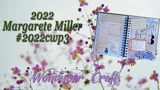 Week 3 of Margarete Miller planner, #2022cwp3
