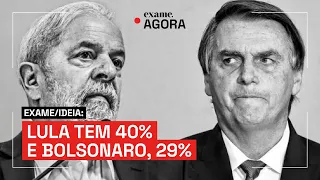 Lula tem 40% dos votos e Bolsonaro, 29%, mostra pesquisa EXAME/IDEIA