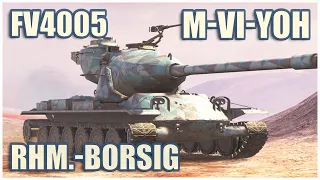 FV4005, M-VI-Yoh & Rhm.-Borsig Waffenträger • WoT Blitz Gameplay