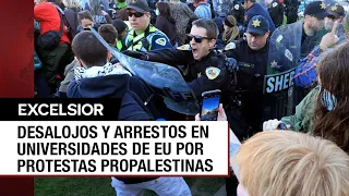 Más de 2 mil arrestos en universidades de EU por protestas propalestinas