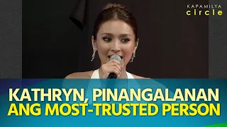 Kathryn Bernardo, pinangalanan ang most-trusted person bukod sa kanyang magulang