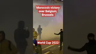 Morocco's victory over Belgium, Brussels "burns" from violent clashes