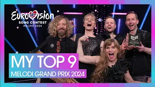 My Top 9 - Melodi Grand Prix 2024 (final) 🇳🇴 | Eurovision Frankie