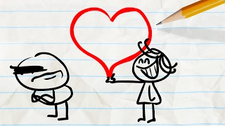 "State of the Heart"  Valentine's Day Pencilmation Cartoon | Plus More Episodes!