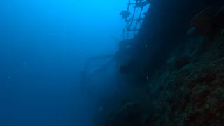 Underwater shipwreck exploration - "British Loyalty" oil tanker (Maldives) part 2