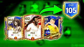 Road To 105 OVR Continues! Best Team Upgrade Ever - We've Ronaldo, Pele, Messi, Gullit, Maldini