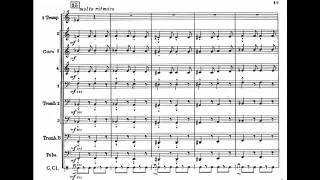 Henri Tomasi  - Fanfares Liturgiques for Brass, Percussion, Soprano and Choir (1947) [Score-Video]