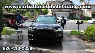 Ceramic Coating on a Black BMW X3 M40i in Arcadia California | Car Bath Mobile Detailing