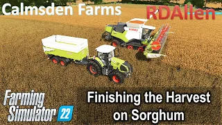 Finishing the Harvest on Sorghum | E20 Calmsden Farm | Farming Simulator 22