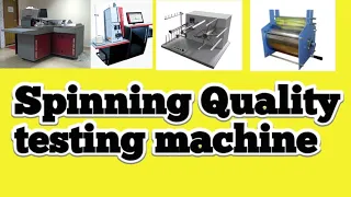 spinning quality testing machine  quality instroment  textile testing machine use in spinning lab