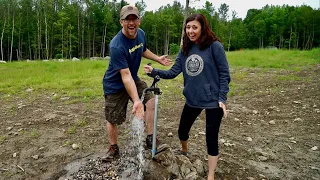 We DID IT!!! High Water Pressure at Our DIY GRAVITY FED Water SYSTEM with NO ELECTRICITY!?!