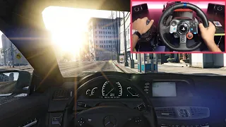 Mercedes-Benz CL 63 AMG POV | GTA V - Logitech G29 Wheel