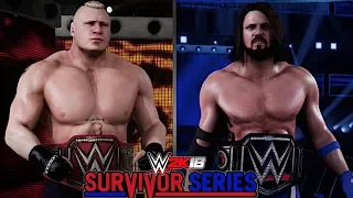 WWE Survivor Series 2017: Brock Lesnar vs. AJ Styles (Universal Champion vs. WWE Champion)