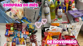 COMPRA DO MÊS NO ASSAI ATACADISTA + GASTAMOS MUITO ? + MOSTREI VALORES 😱