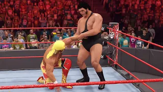 WWE 2K22 - Andre the Giant vs Hulk Hogan - Gameplay (PS5 UHD) [4K60FPS]