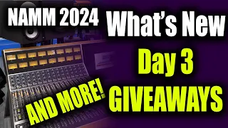 NAMM 2024 Day 3 - What's New? - HUGE Speaker Giveaway and more